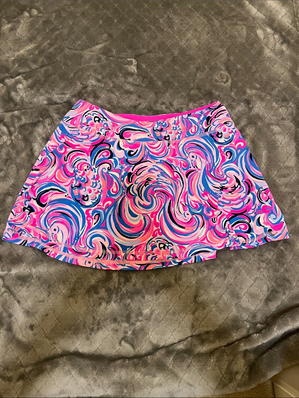 Lilly Pulitzer Pink & Blue Swirl Skater Skort